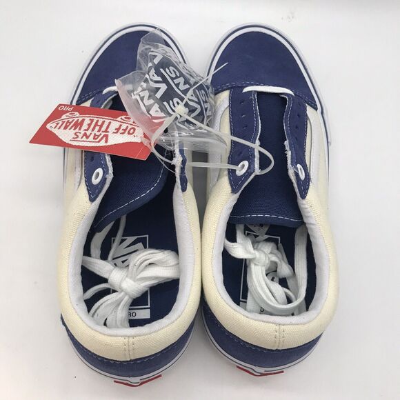 NEW Vans Old Skool Pro Sty Navy/Classic White Men\'s 7M Skateboarding Casual Shoe